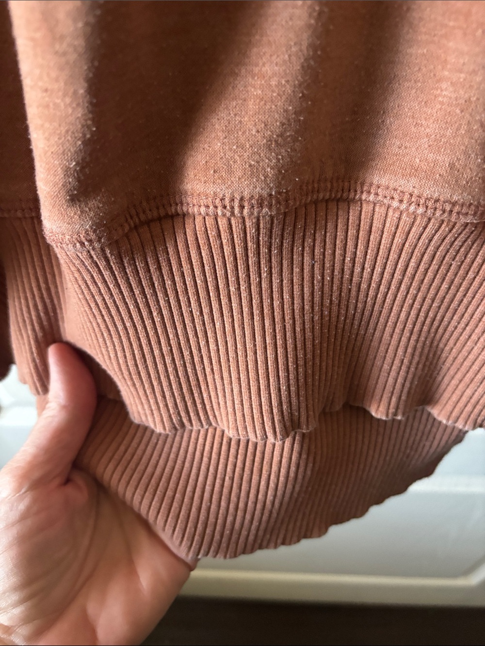 Zenana Outfitters Washed Clay Crewneck Sweatshirt - Rusty Clay - Picture 5 of 7